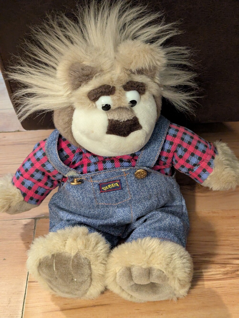 Vintage Real Bubba Bear Plush Toy 1997 By Tyco 17 Inch Talking